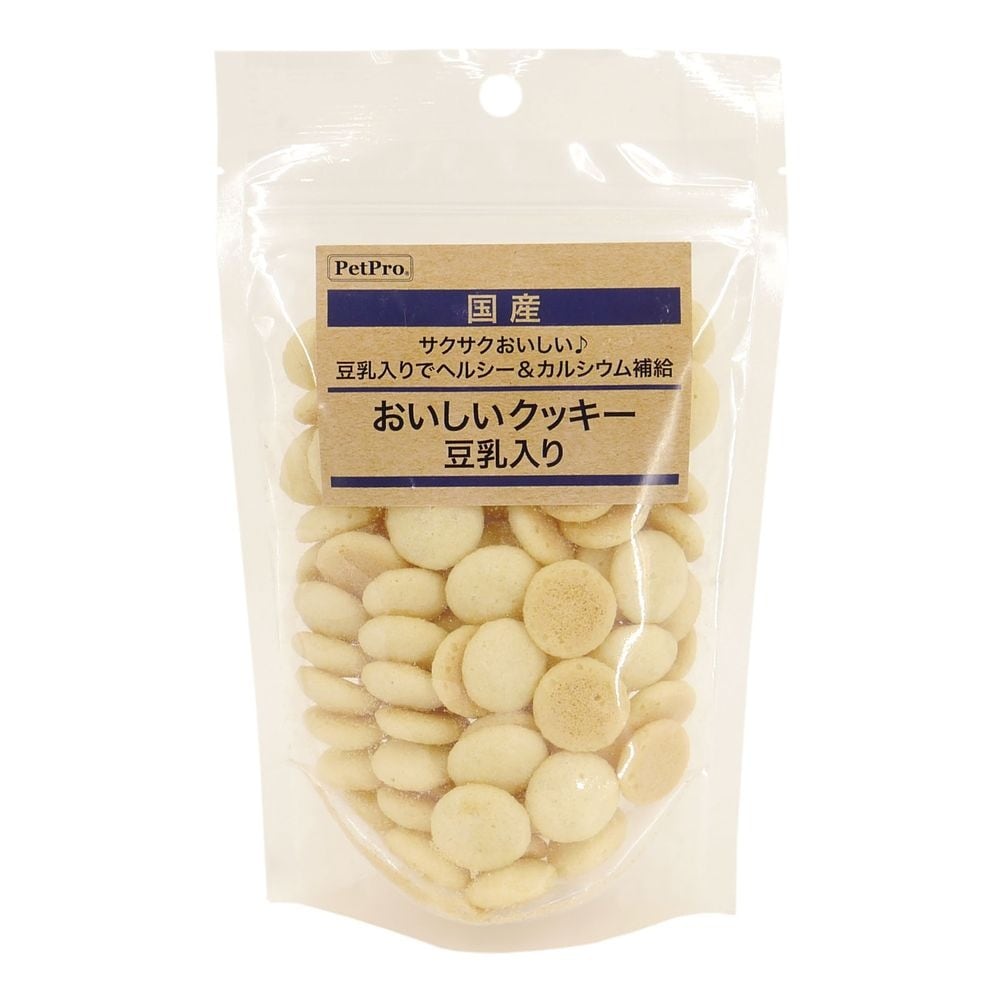 （まとめ買い）国産おやつ おいしいクッキー 豆乳入り 65g 犬用おやつ [x14]