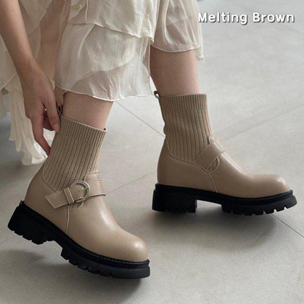 女性アンクルブーツハイヒール秋ブーツMT20