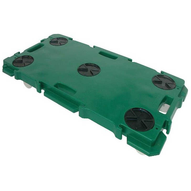 矢崎化工　YAZAKIYAZAKI連結型樹脂製平台車ミニポリトラーグリーン 　GN900G