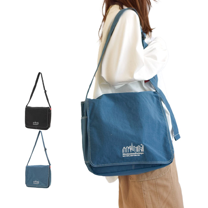 【2023秋冬新作】Manhattan Portage ショルダーバッグ Artisan Messenger Crossover メンズ レディース ブラック ブルー MP2605CROSSOVER