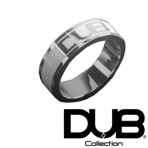 再入荷なし　即納 DUB ジュエリー リング 193-2 ロゴ ホワイト シルバー メンズ レディース ダブジュエリー アクセサリー RING ダブコレクション 指輪 Safiri サファリ Swee