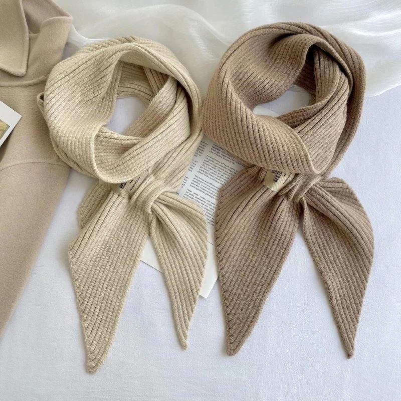 【10点セット】スカーフ マフラー ニット ウォーム クロス シンプル 百掛け 厚手 ベーシックニット デイリーマフラー