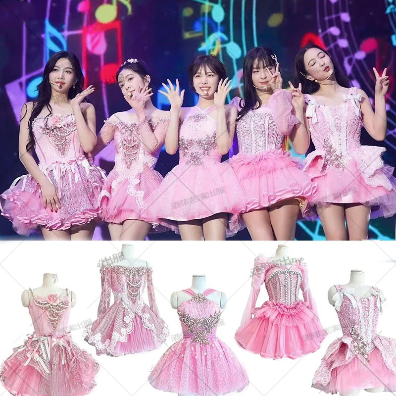 redVelvetペ・ジュヒョンのパフォーマンス衣装ピンクスイートパフォーマンス衣装ジャズダンス