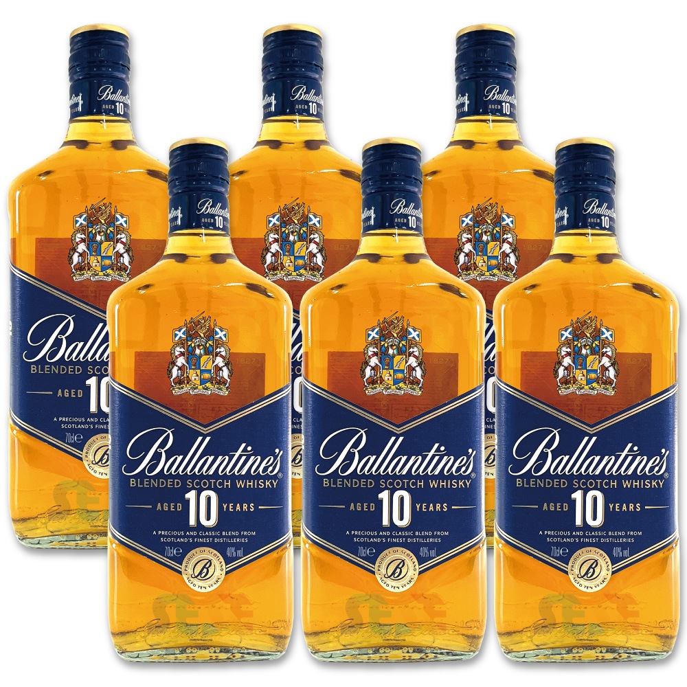 バランタイン 10年 700ml 6本セット 40％ ブレンデッド スコッチ ウイスキー 瓶 Ballantine’s 10 Year Old