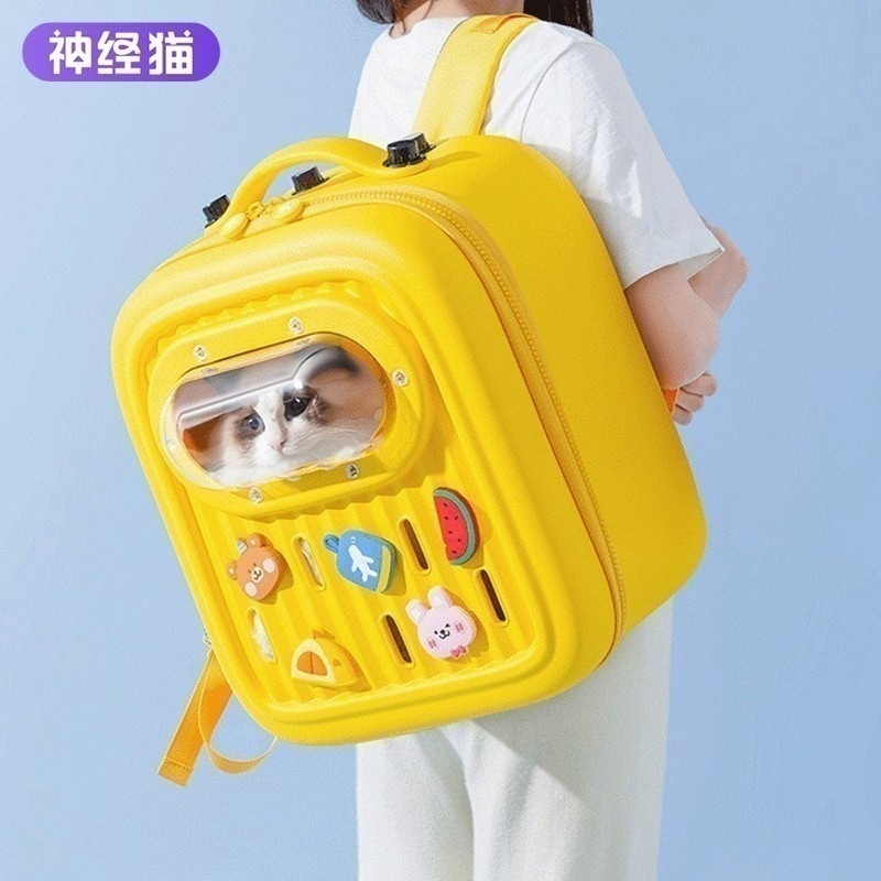 メガ割 eva外出バッグ猫バックパックペットバッグポータブルハンドバッグ大容量宇宙カプセル猫バッグ犬バッグ