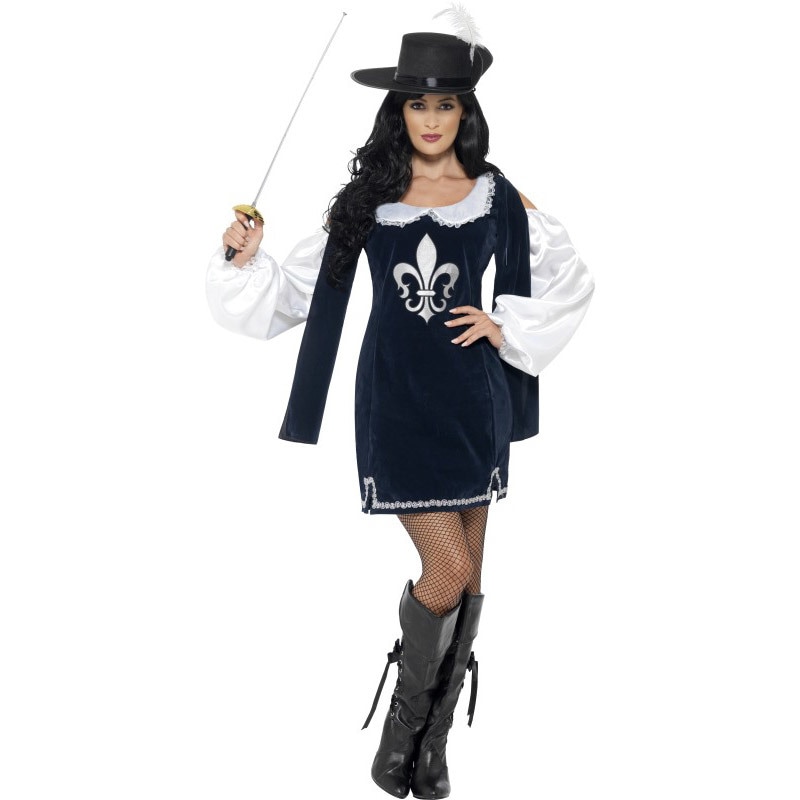 コスプレ 仮装 マスケット銃士 レディース XS 【 コスプレ 衣装 ハロウィン 仮装 コスチューム 三銃士 中 余興 大人用 騎士 剣士 パーティーグッズ 中世 女性用 】 5,573円