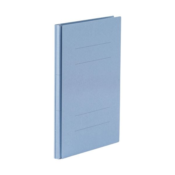 TANOSEE 背幅伸縮フラットファイル（PPラミ表紙）A4タテ 1000枚収容 背幅18118mm ブルー 1セット（50冊）