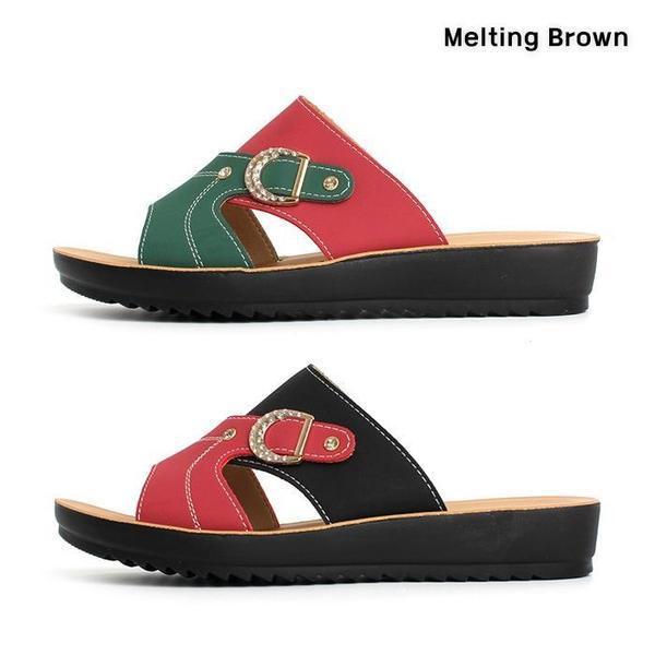 女性用デイリーバックルスリッパ 3cm