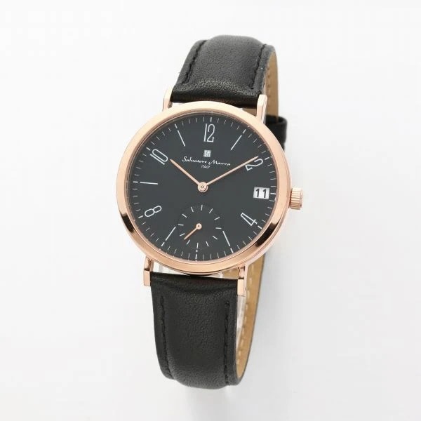 取寄品 正規品 Salvatore Marra 腕時計 SM21110-PGBK