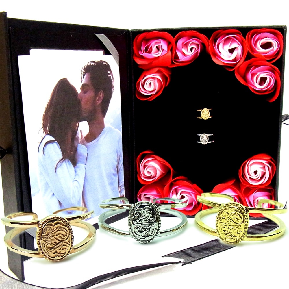 ペアリング ペアハワイアンジュエリー 指輪 カレイキニ スクロール 金属アレルギー対応 サージカル