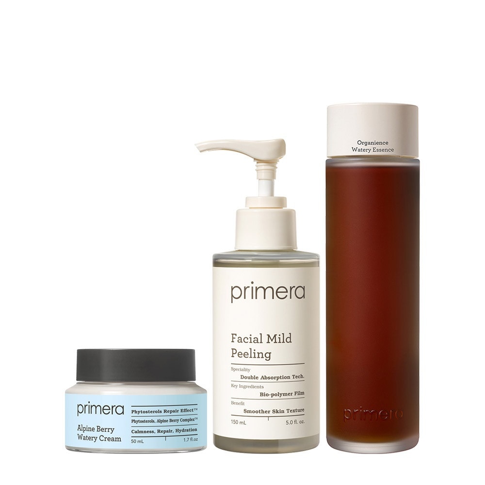 プリメラウォーターリーエッセンス230ml+マイルドピーリング150ml+ウォーターリークリーム50ml 3種セット
