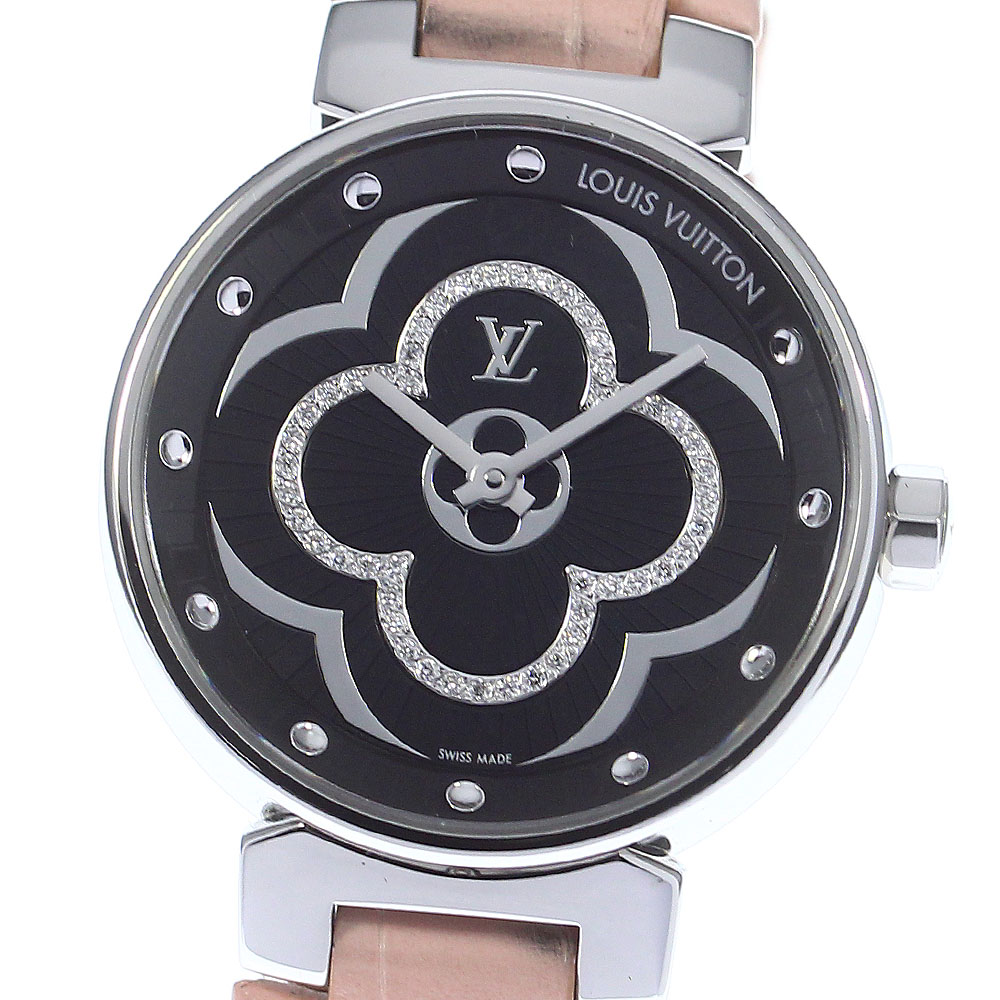 良品 箱・保証書付き【LOUIS VUITTON】ルイ・ヴィトン タンブール ムーンディヴァインPM QA018 クォーツ レディース_735437【中古】