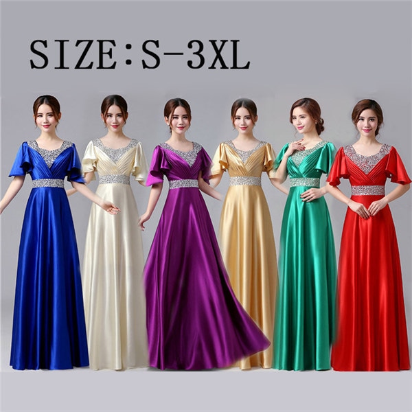 カラオケ 発表会 ドレス イブニングドレス 半袖 ロングドレス ステージドレス 30代 40代 50代 60代 パーティー スパンコール衣装 ミセス 演奏会用ドレス ピアノ 合唱 披露宴 お呼ばれ 結