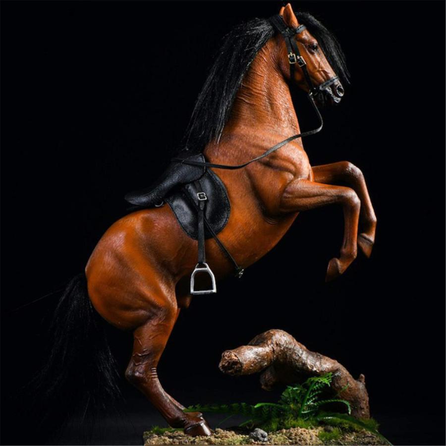 JXK 1/12 サイズ 馬 温血種 ホース 動物 リアル フィギュア プラモデル 模型 おもちゃ 樹脂 プレミアム オリジナル スタチュー 動物好き プレゼント 台座付き