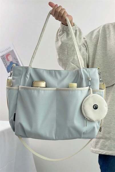 本当にです 大学生の授業バッグ 男女兼用 斜めクロスバッグ トートバッグ