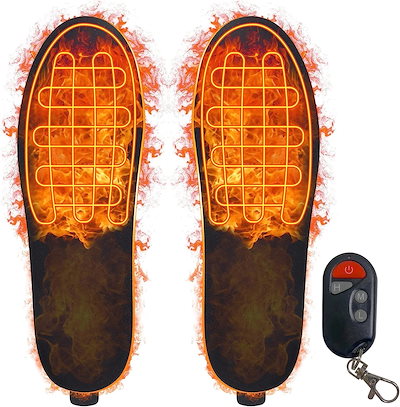 電熱インソール 足温器 無線 リモコン 発熱インソール 充電式 冬用 自由にカットサイズ 便利 男女兼用 日本語取扱書 防寒対策 中敷き 中敷 冷え対策