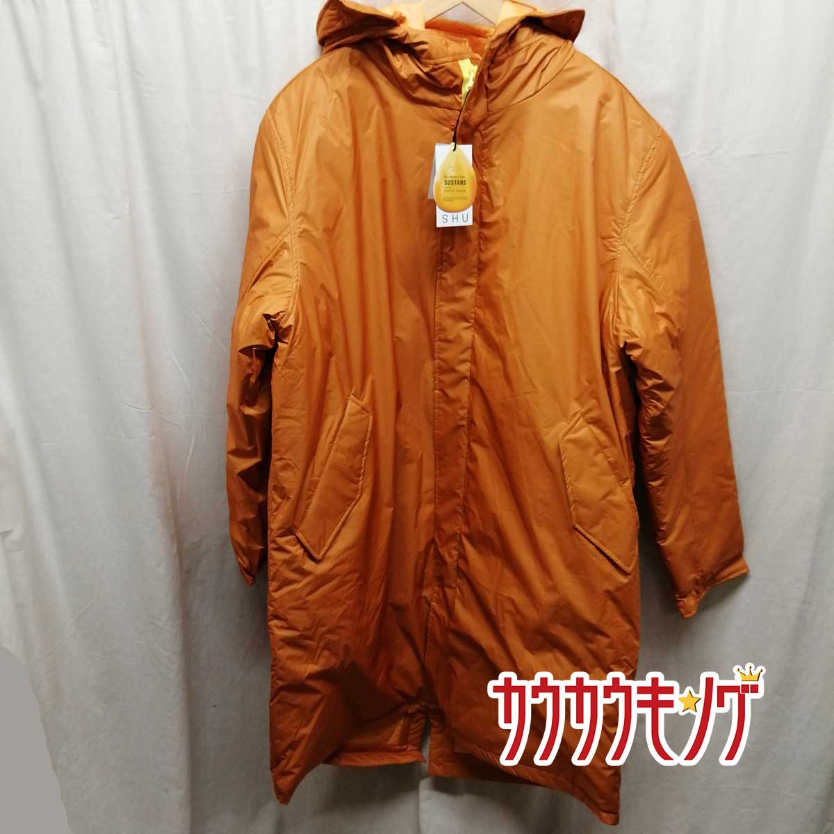 【中古・未使用品】SHU シュウ RIPSTOP PARKA リップストップ パーカー XL オレンジ SHU201102 メンズ コート ジャケット 中古・未使用品】SHU シュウ RIPSTOP PARKA リップストップ