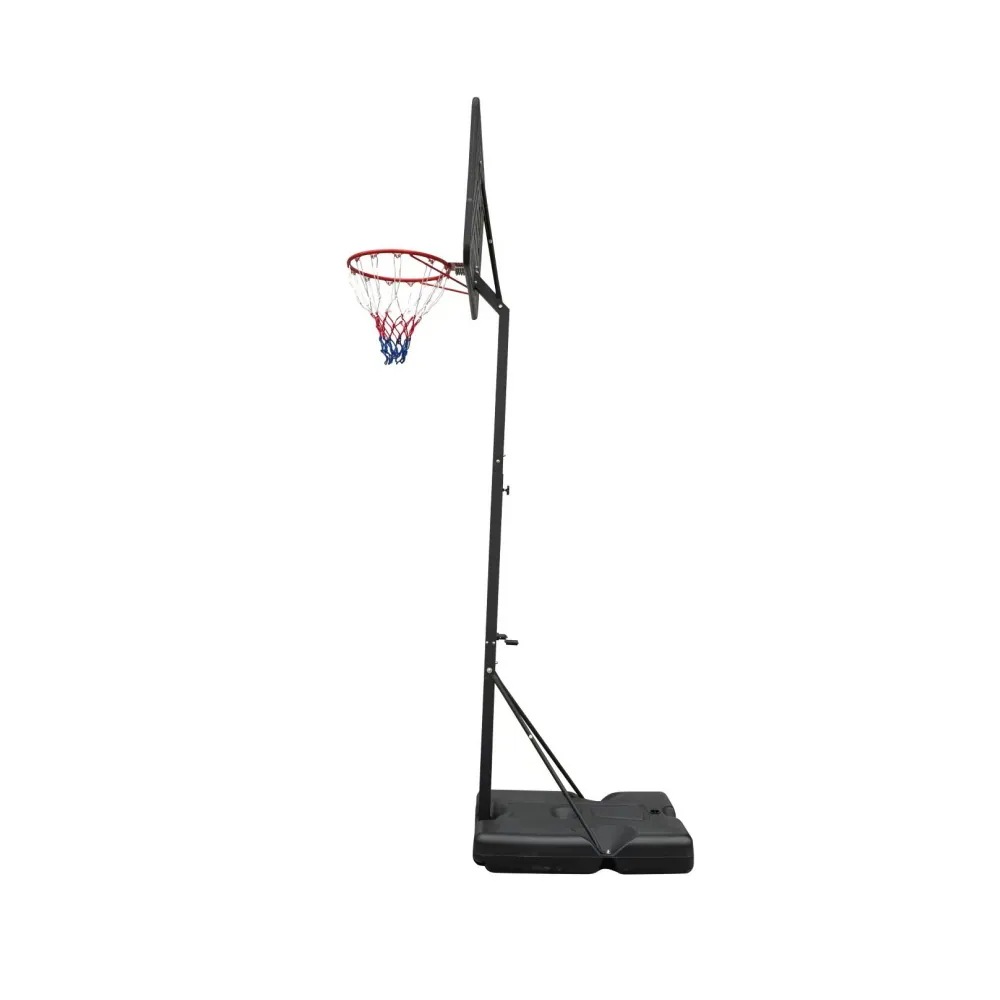 1506バスケットゴール 高さ無段階調節 250-305cm 移動可 工具付き ゴールネット バックボード リング ミニバス 一般用 屋外用
