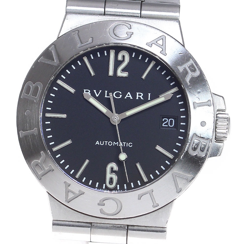 ブルガリ BVLGARI LCV38S ディアゴノ スポーツ デイト 自動巻き メンズ _845109【中古】