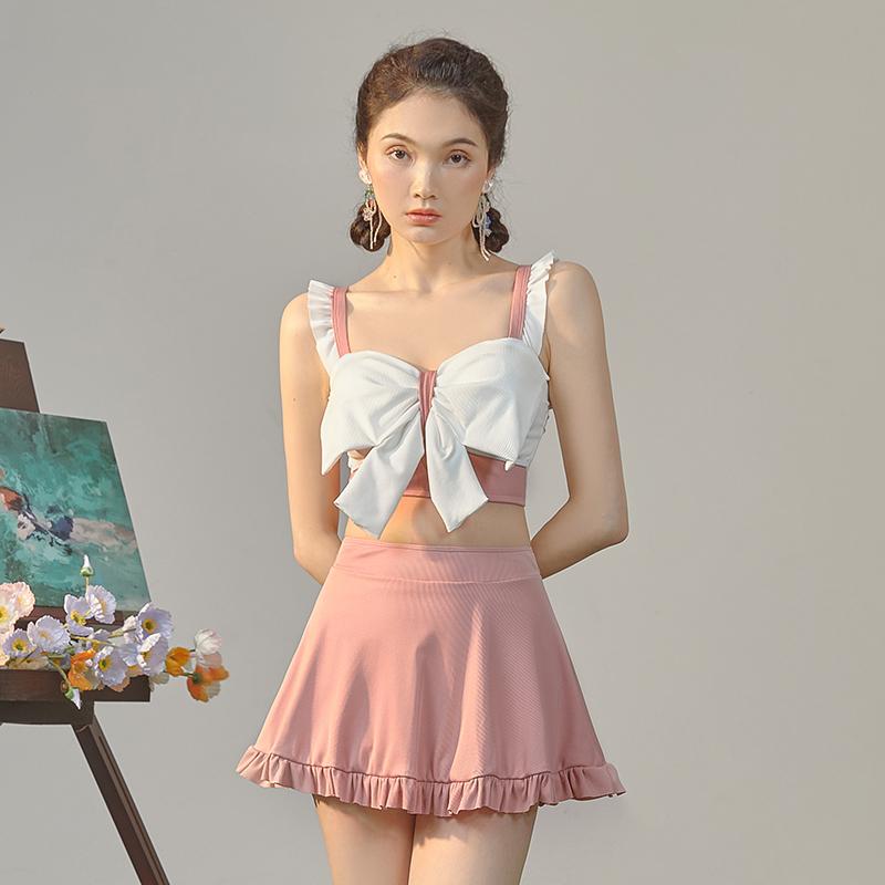【急速出荷!】レディース 水着セット ビキニ タンキニ セパレーツ女性水着 スカート ショートパンツ ピンク 海辺 ビーチウェア 可愛い 夏 女子水着 ポイントの使用