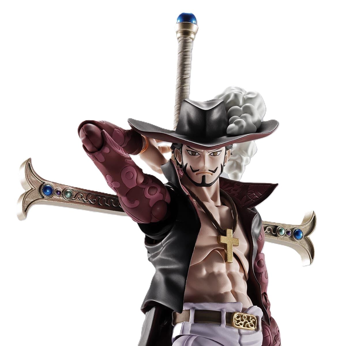 TAMASHII NATIONS- ワンピース - S.H.Figuarts ジュラキュール・ミホーク -鷹の目- PVC＆ABS製 約165mm 塗装済みフィギュア