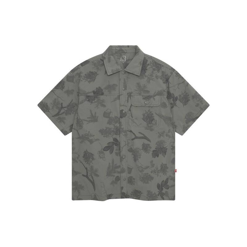 ノルディスク NORDISK レイサ キャンプ用半袖シャツ - M_グレー OMM26471C5 213788
