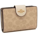 Qoo10] Coach 二つ折り財布 メンズ レディース Wal