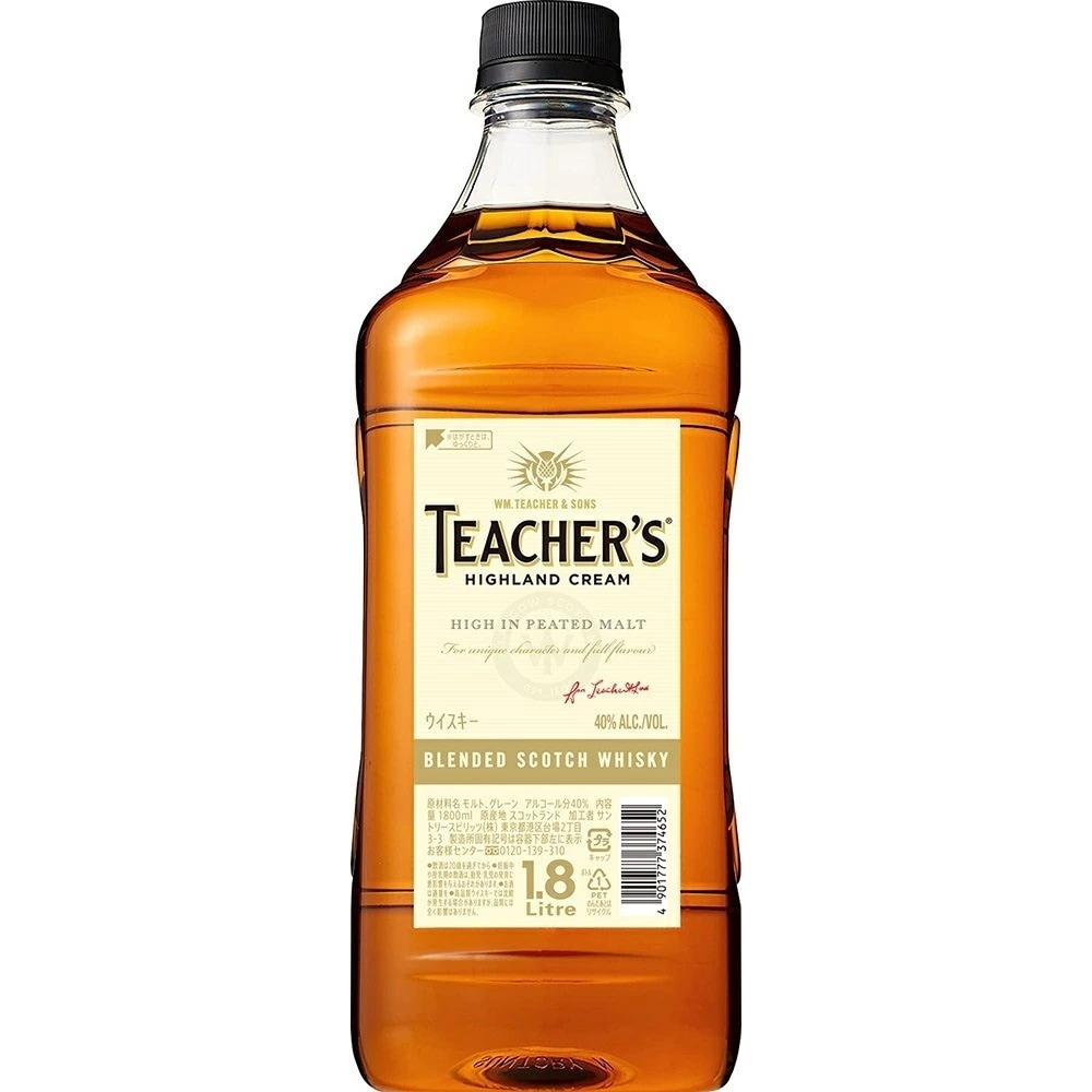【送料無料】スコッチウィスキー ティーチャーズ ハイランドクリーム 40度 1800ml 1.8L6本 【ご注文は12本まで1個口配送可能】