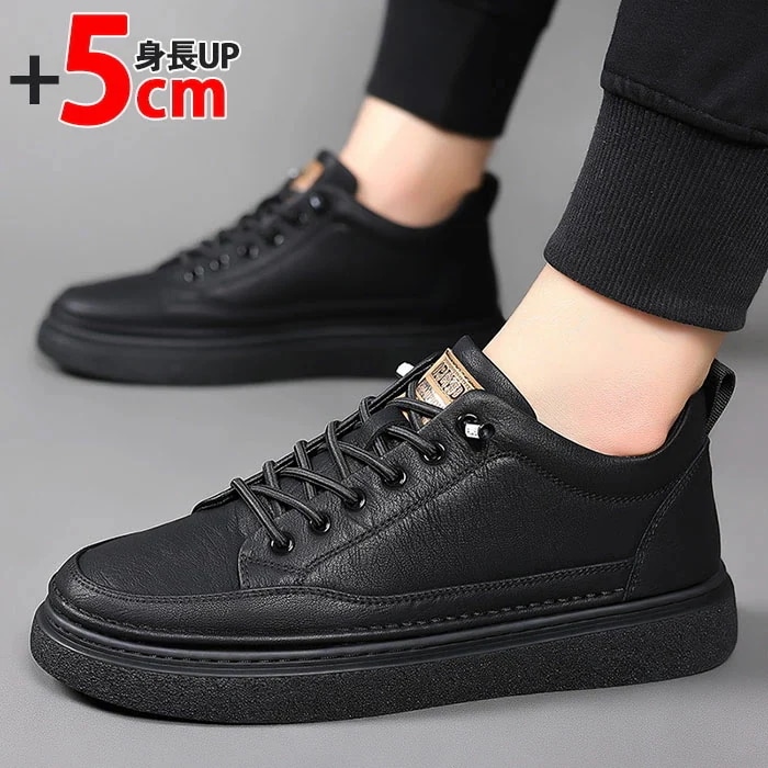【急速出荷!】5cm 身長アップ スニーカー メンズ スニーカー ハイカット スニーカー 軽量 通気 厚底靴 厚底スニーカー 低身長 背が高くなる靴 メンズ 身長up インヒール スポーツシューズ 黒