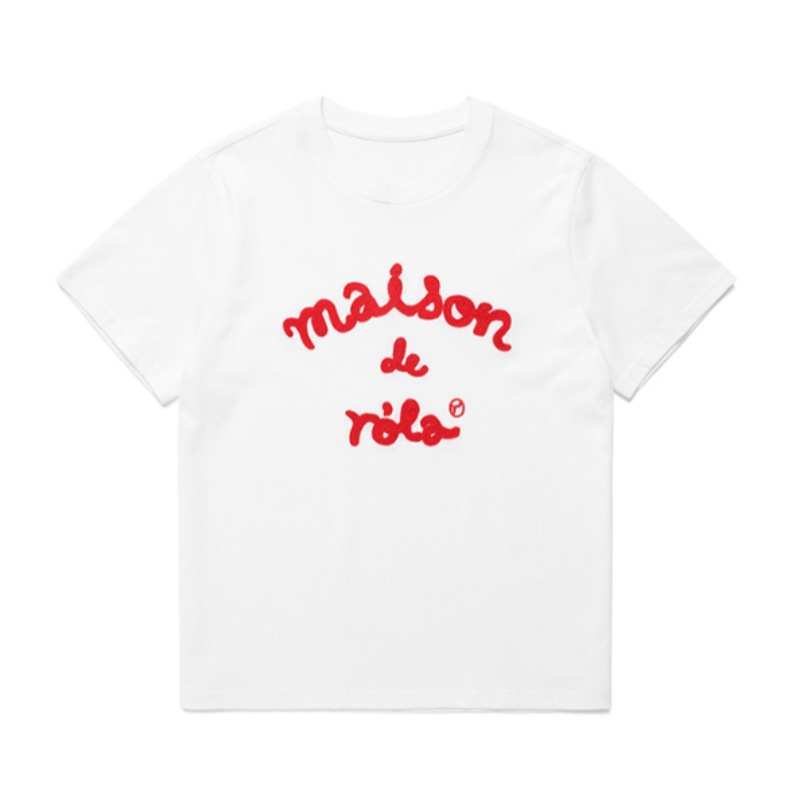 ROLAROLA / MAISON DE ROLA EMBROIDERY T-SHIRT