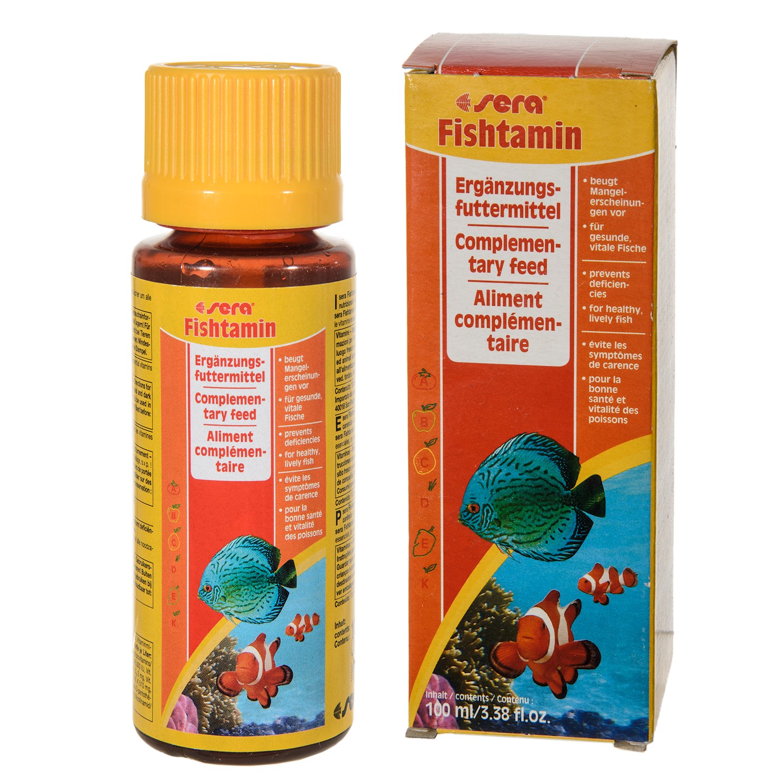 セラ　フィッシュタミン　１００ｍｌ　熱帯魚　淡水・海水用　ビタミン添加　ＣＲＣ10―45―60―00―00