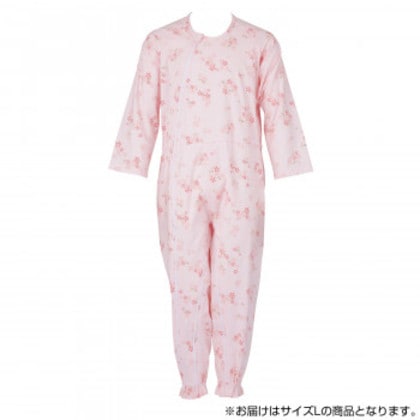 フットマーク 介護つなぎ服(前開き) L ピンク 403420