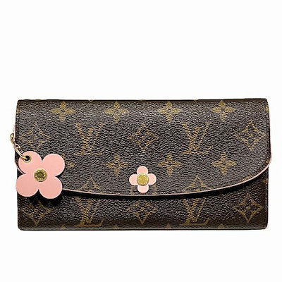 ルイヴィトン LOUIS VUITTON 長財布 M64202 ポルトフォイユ・エミリー モノグラム・キャンバス CA2168 美品 財布 モノグラム ルイヴィトン モノグラム フラワー エミリー 長財布 M64202 - メルカリ