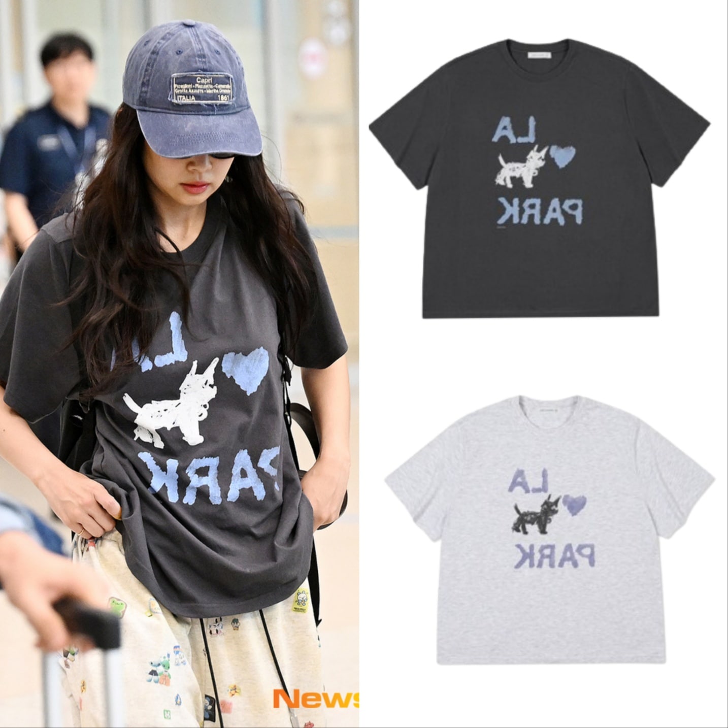 BLACKPINK ジェニー 着用 LOVE PARK T-SHIRT 2色 8,096円