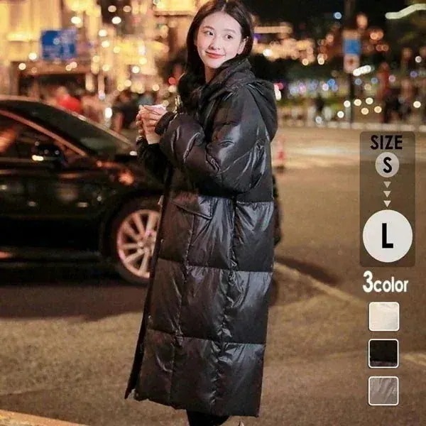 ダウンコート ダウンジャケット レディース 小さいサイズ ダウン コート エコファー 防寒性抜群 アウター ロングコート 90％ダウン 暖かい 厚手 防寒 撥水 軽量 あったか 韓国 11,387円