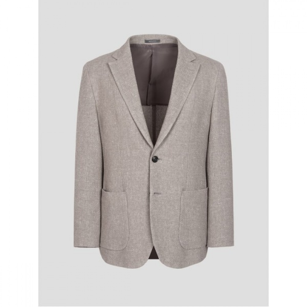 （ロガディス）リネンジャージーソリッドライクジャケットベージュ（RY4111P01A） 22,936円