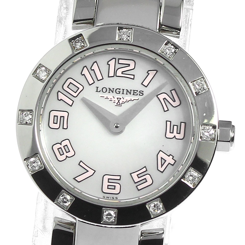 ロンジン LONGINES L5.174.0 ドルチェビータ ダイヤベゼル クォーツ レディース _799547【中古】