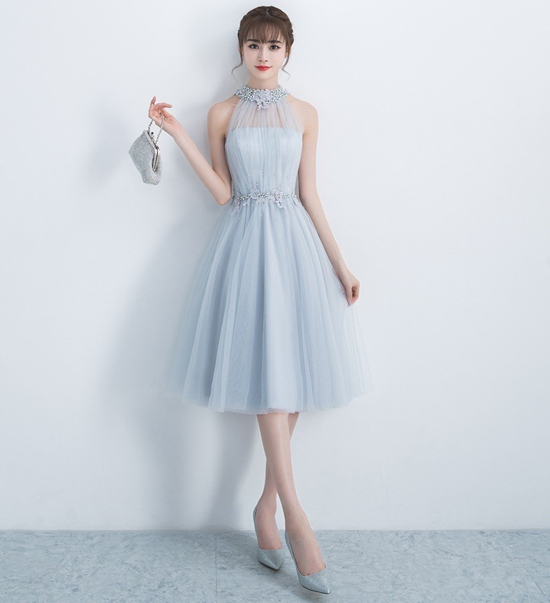 イブニングドレス エレガント お姫様 ホルターネック 背中 開き イブニングドレス エレガント お姫様 ホルターネック 背中 開き