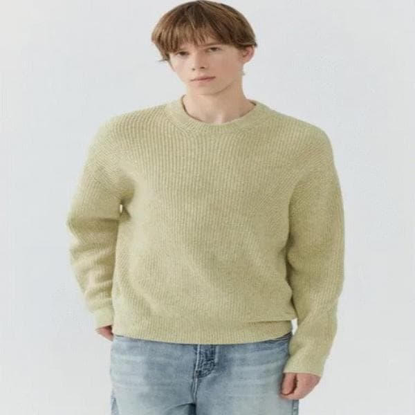 原糸ミックスセーター_K MO4S1692