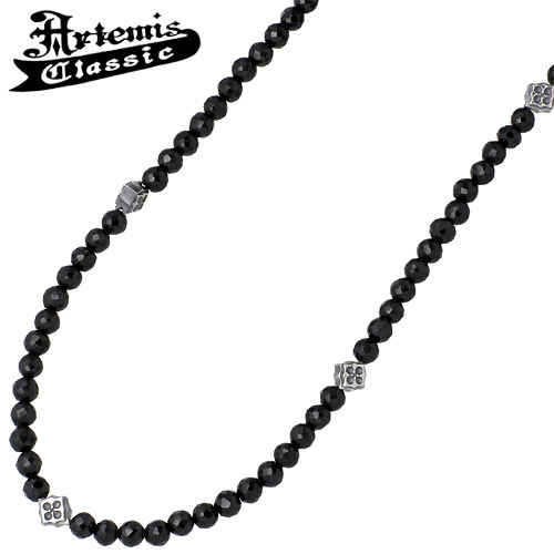 アルテミスクラシック Artemis Classic トレサリー ブラックスピネル シルバー チェーン ネックレス アクセサリー シルバー 925 スターリングシルバー ACCN0008