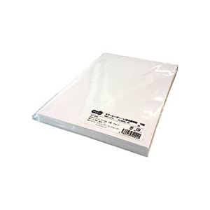 (まとめ) TANOSEE カラーレーザー・IJ用名刺用紙 10面 白 1冊（100シート） (×10セット)