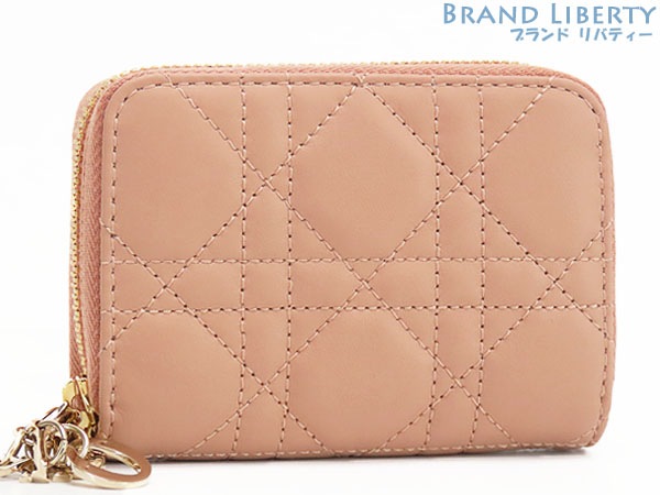 未使用クリスチャンディオールレディディオールジップコインケーススモールコインケースカードケースS0985ONMJ_M49P