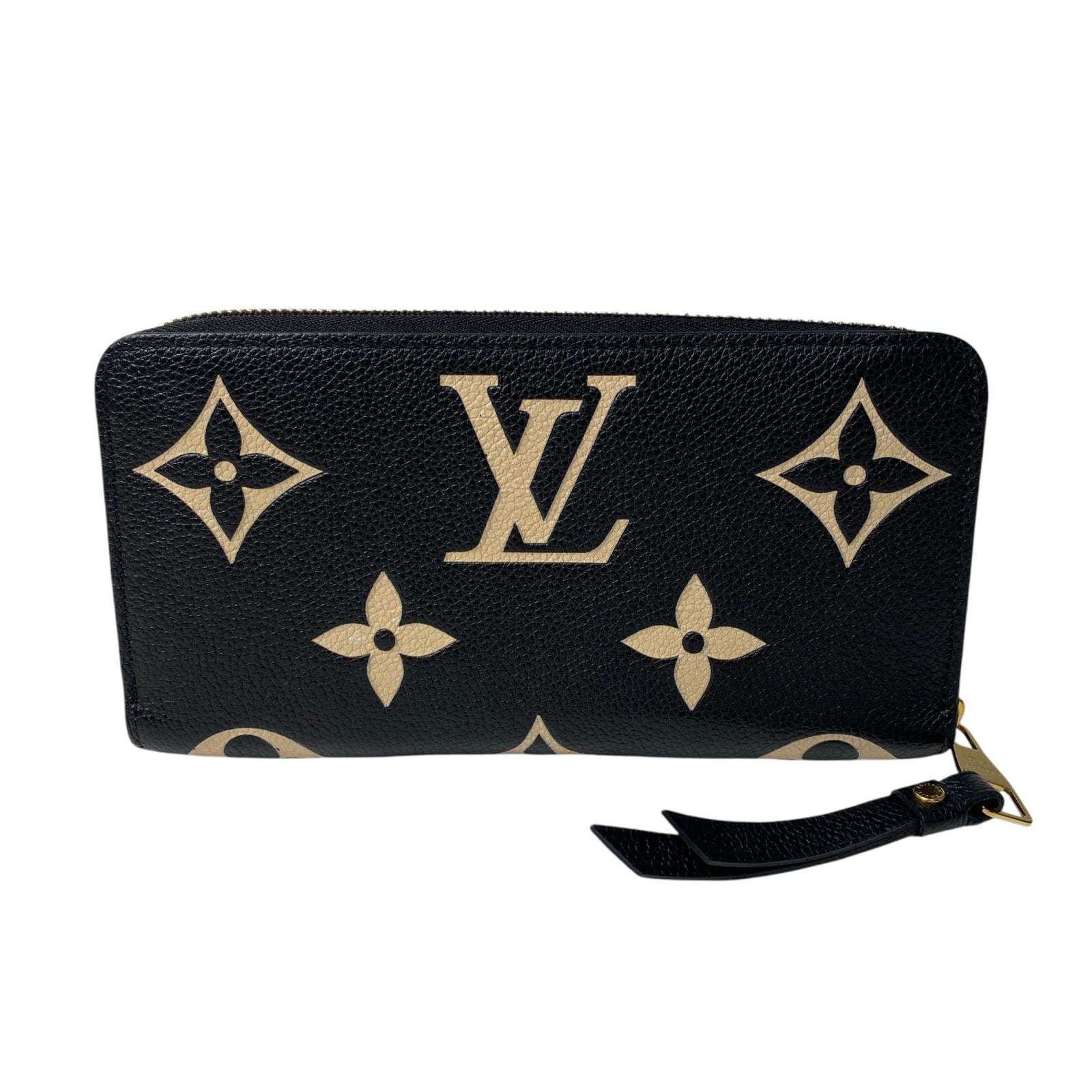 美品 ルイ ヴィトン LOUIS VUITTON モノグラム アンプラント バイカラー ジッピーウォレット M80481 IC