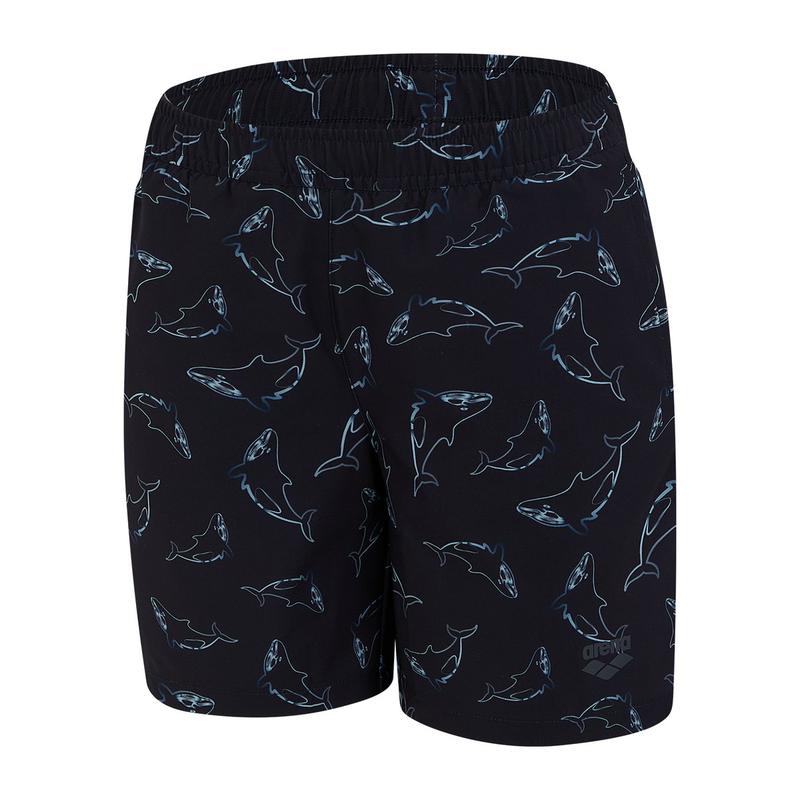 男児用ビーチ ドルフィン 4分丈パンツ 水着(A6BB1BW01)BLK