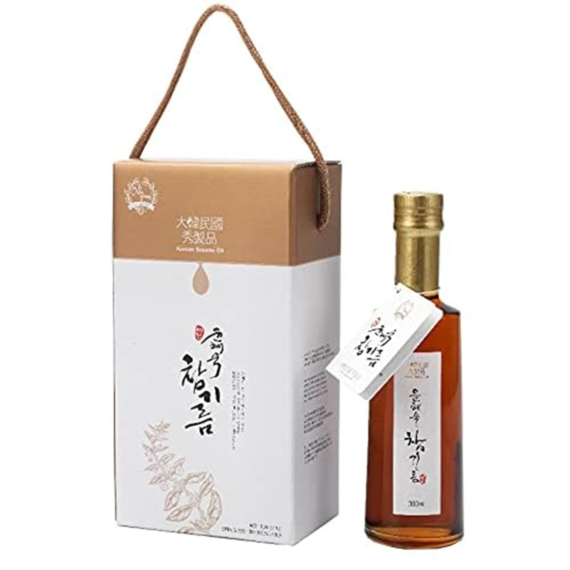 イェチョン ユン・ヘスクの100％韓国産 えごま油 300ml, プレミアム韓国産 えごま油 オメガ3豊富 HACCP認証済み