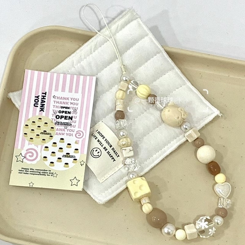 オリジナルかわいいチーズ Kt 猫携帯電話チェーン Ccd ストラップ Ins 風カメラペンダント漫画キーホルダーペンダント