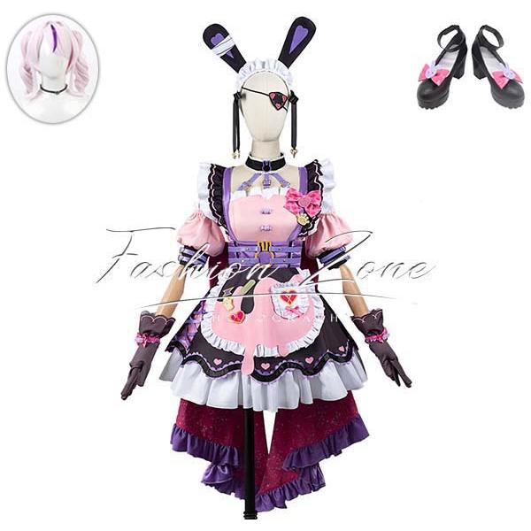 にじさんじ バーチャル VTuber 風 マリア ネット Marianette コスプレ衣装 ウィッグ 靴 cosplay ハロウィン 演出服 変装