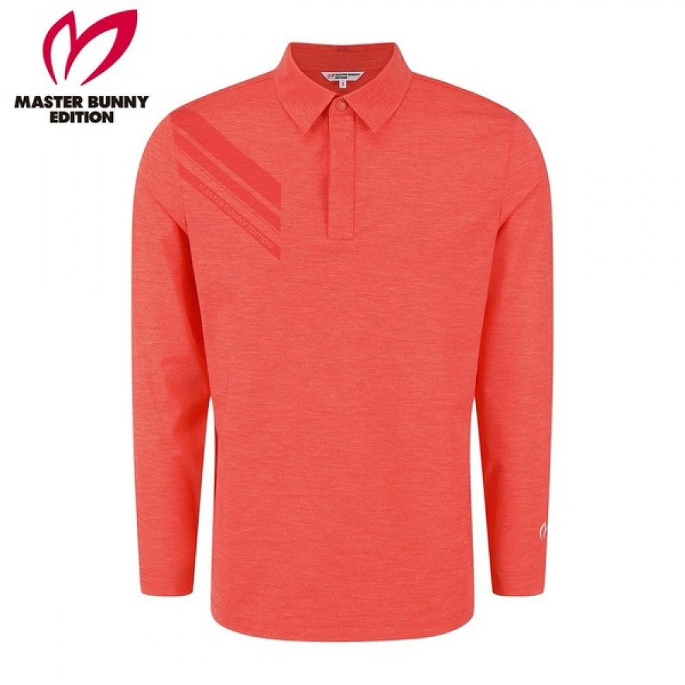 (マスターバニー) メンズダイアゴナルロゴカラーロングスリーブ Tシャツ