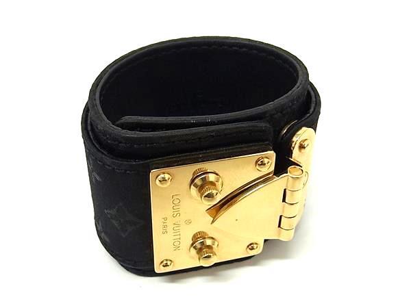 ブレスレット ブラスレ セリュール モノグラムサテン M92118 ゴールド金具 ブラック バングル アクセサリー ブランド 小物 記念日プレゼント 誕生日 男女兼用 ギフト【本物保証】