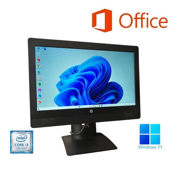 HP ProOne 600G3 SSD:512GB 新品メモリー:8GB 一体型PC Office2024 Windows11